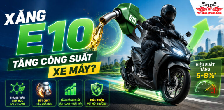 Sự thật – Xăng E10 tăng công suất xe máy?