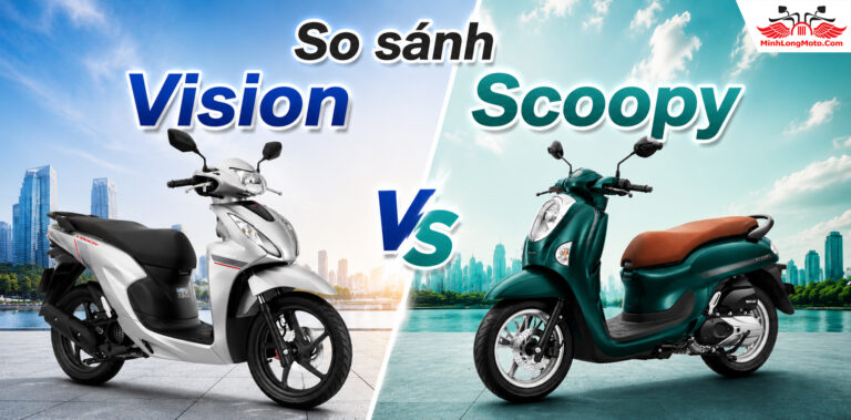 So sánh Honda Vision và Scoopy: mẫu xe tay ga nữ tốt nhất