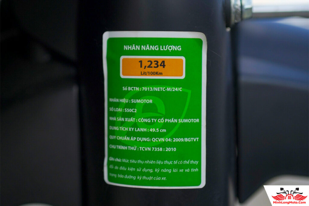 xe Halim Cub 86 tiêu thụ nhiên liệu