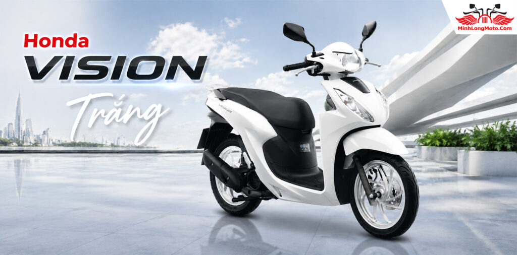 Honda Vision trắng