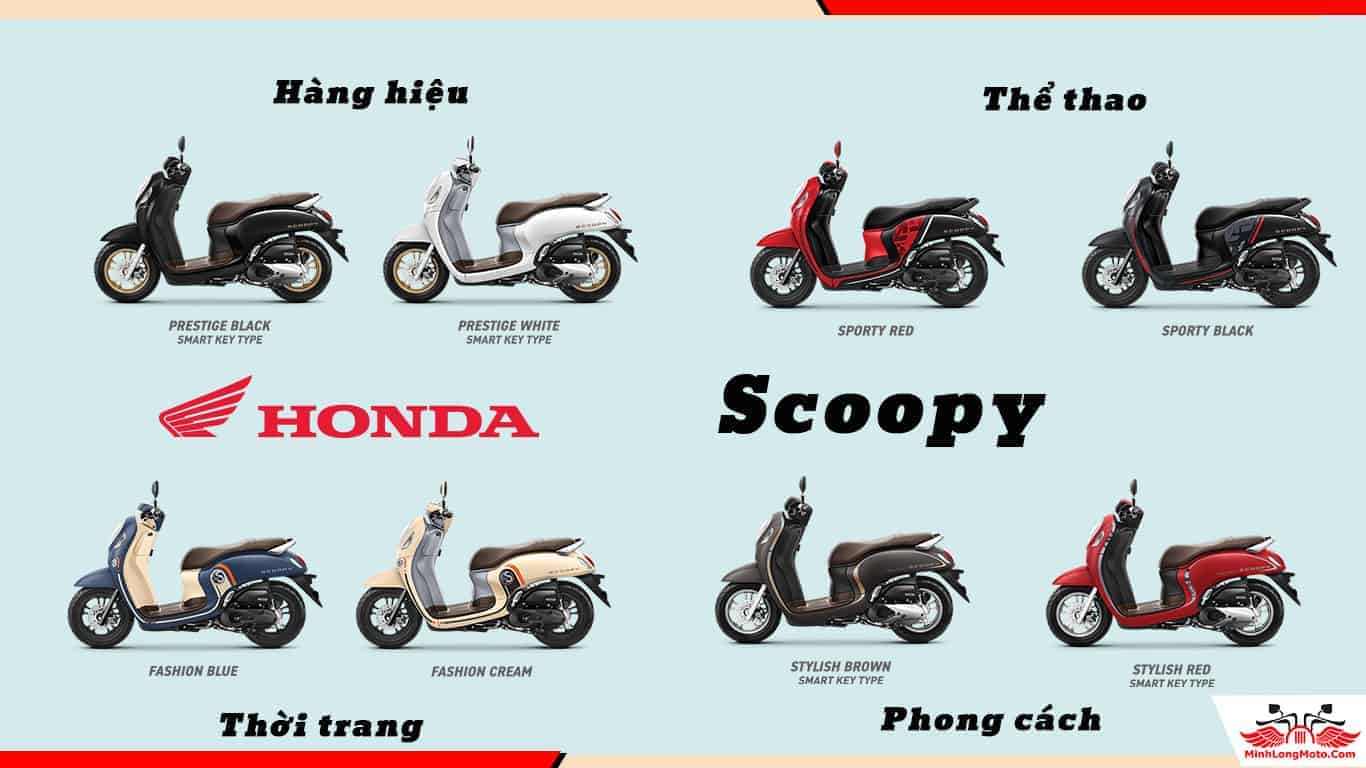 Màu xe Honda Scoopy Indonesia 2022 trả góp