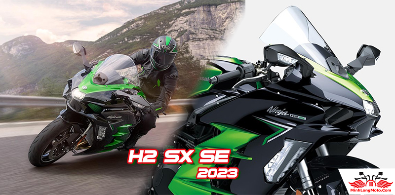 Kawasaki H2 SX SE 2023 200 mã lực với công nghệ siêu nạp