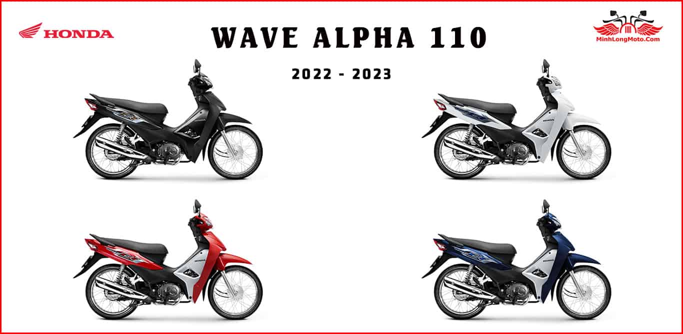 Màu xe Honda Wave Alpha 2023