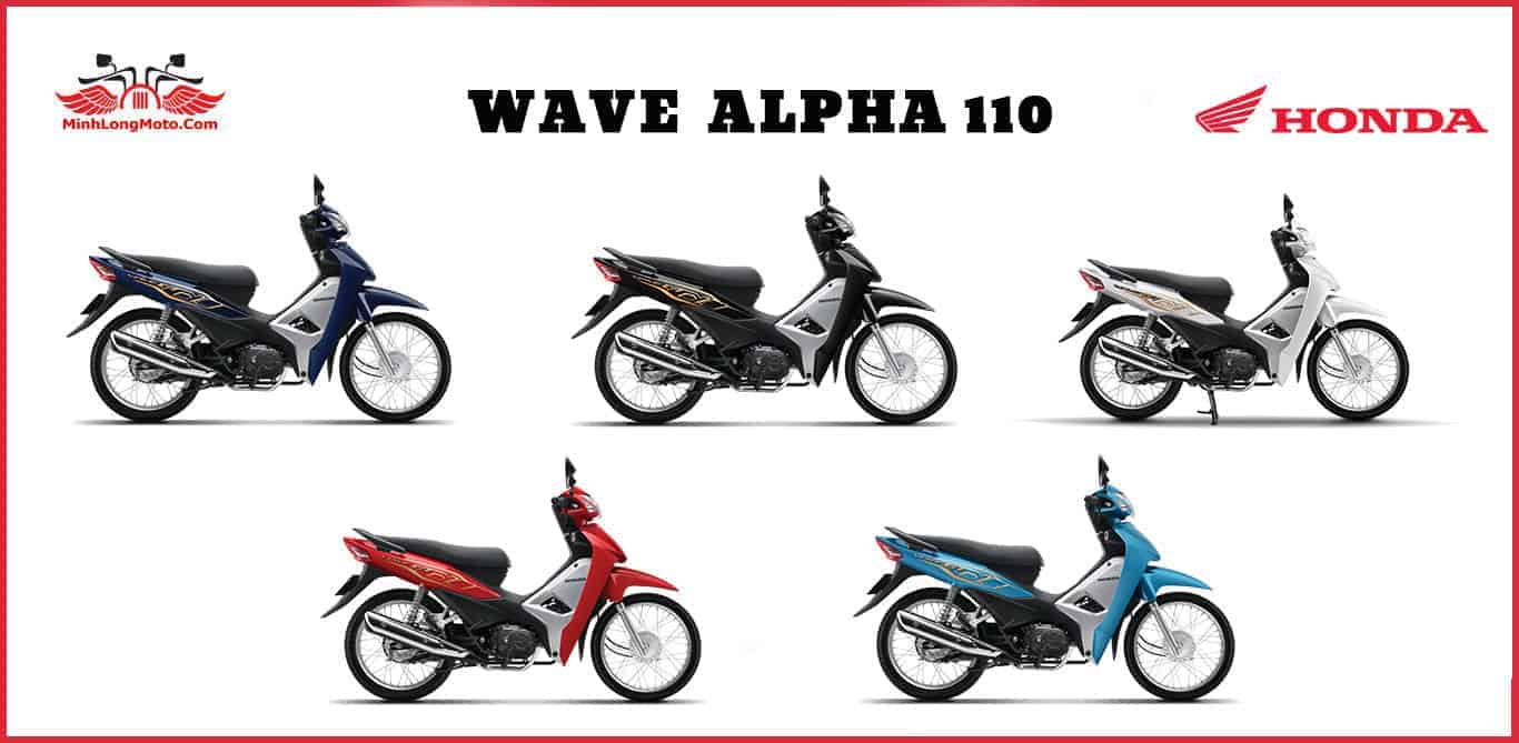 5 màu xe Wave Alpha