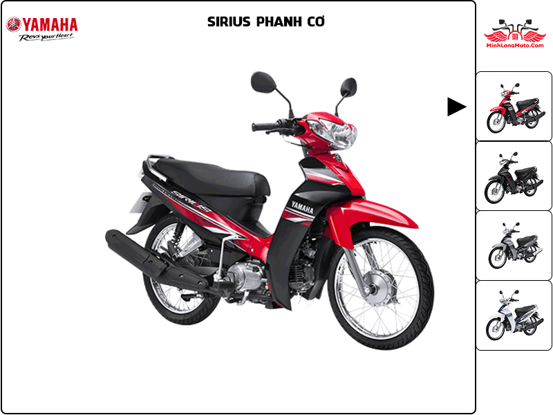 Xe máy Yamaha Sirius 2022 phanh cơ