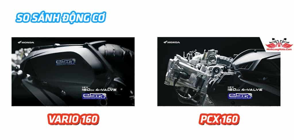 So sánh động cơ xe Vario 160 và xe PCX 160