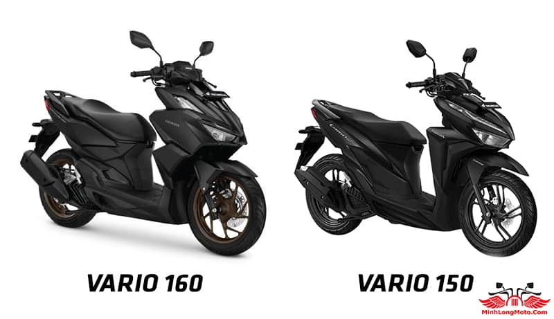 So sánh kích thước xe Vario 160 và Vario 150
