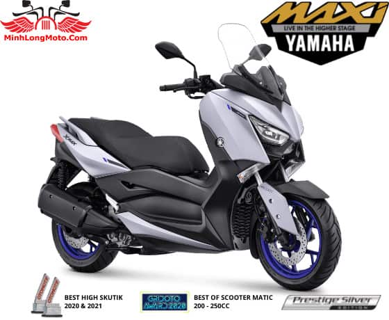 Yamaha Xmax màu bạc nhám