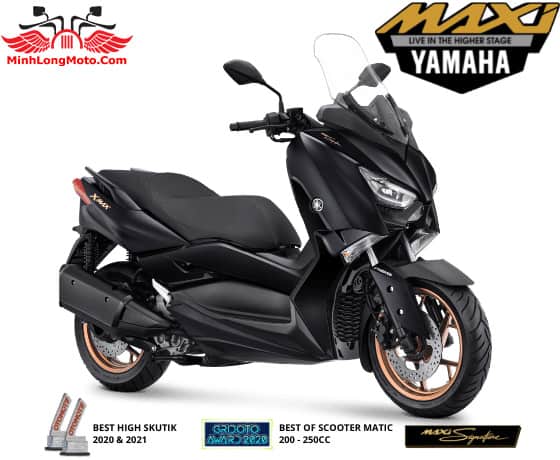 Yamaha Xmax màu đen nhám