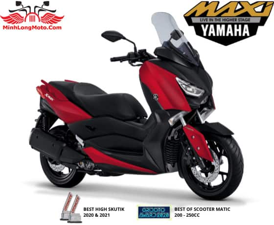 Yamaha Xmax màu đỏ nhám