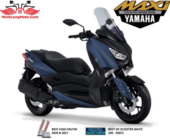 Yamaha Xmax màu xanh nhám