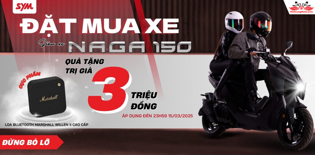 Đặt cọc xe Naga 150