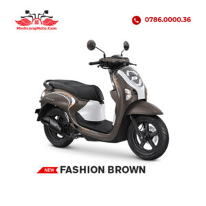 Scoopy 2025 - Khóa chìa - Nâu trắng đen