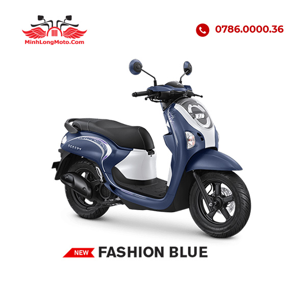 Scoopy 2025 - Khóa chìa - Xanh trắng đen