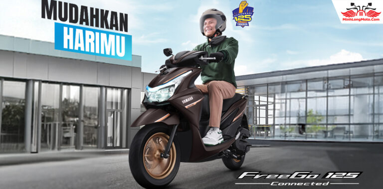 Yamaha FreeGo Connected 2025 tung màu sắc mới tại Indonesia