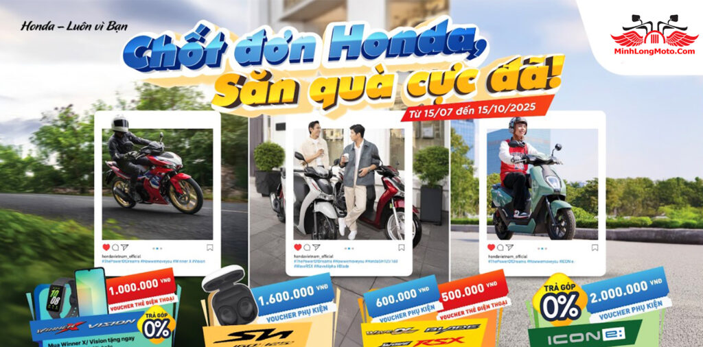 Khuyến mãi Chốt đơn Honda - Săn quà cực đã