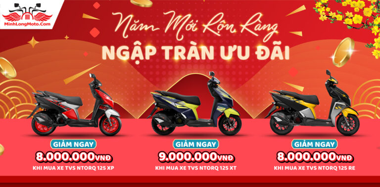 Siêu khuyến mãi TVS Ntorq 125 giảm đến 9.000.000 VND