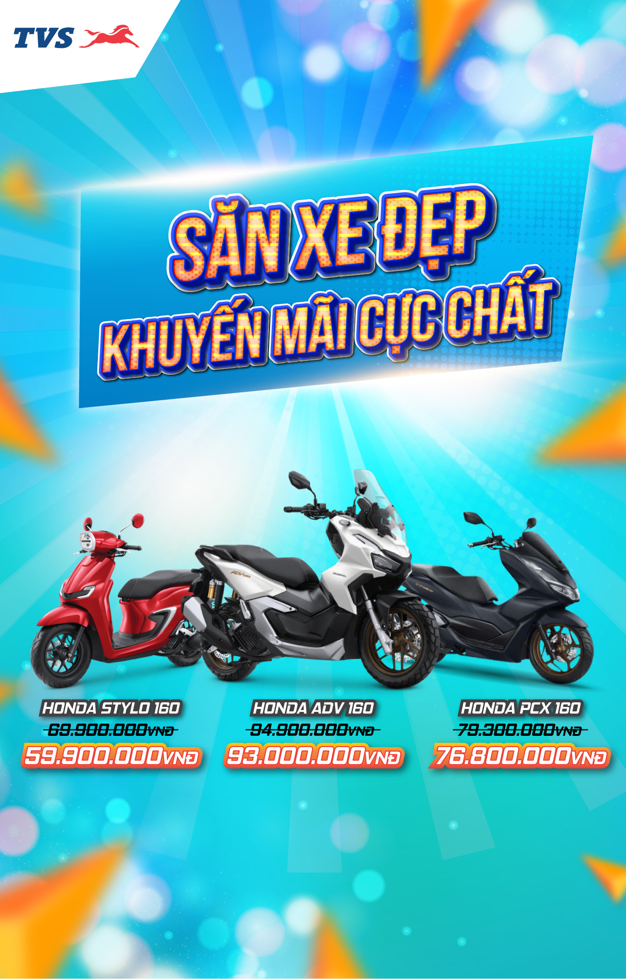 Banner Mobile khuyến mãi xe stylo pcx