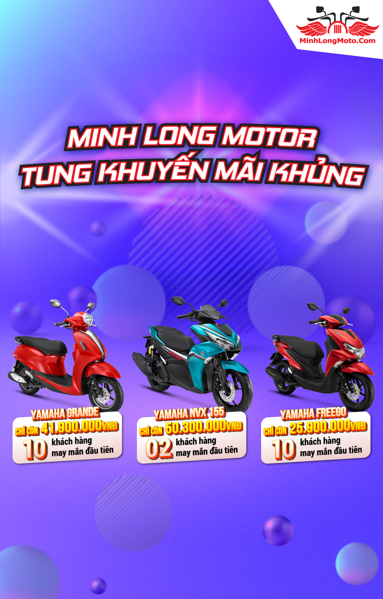 Banner Mobile khuyến mãi Yamaha