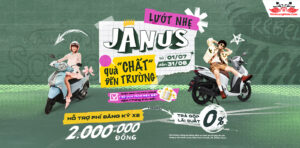Khuyến mãi Yamaha 01/07 – 31/08: Lướt nhẹ Janus – Quà chất đến trường