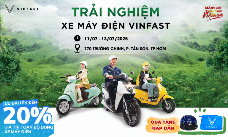 Trải nghiệm xe điện VinFast tại VinFast Minh Long 11-13/07/2025