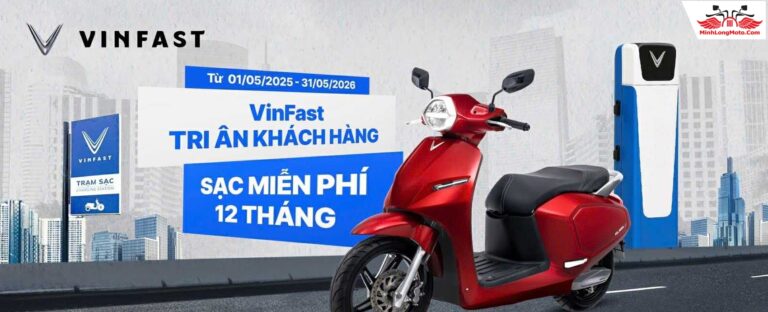 VinFast – Miễn phí sạc cho Xe Máy Điện 1 năm