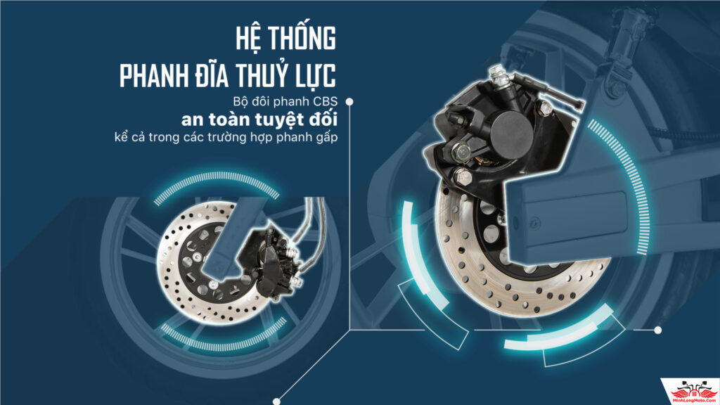 Phanh xe Pega Esmart AI