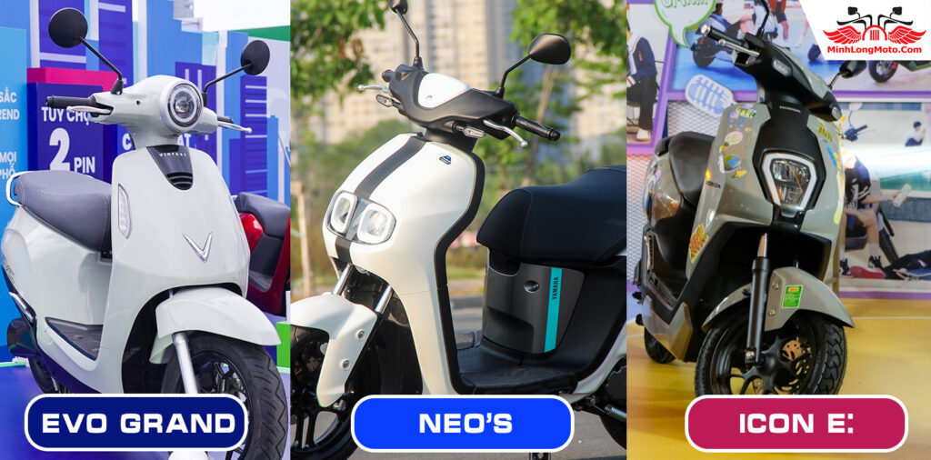 So sánh: VinFast EVO Grand - Honda Icon e: - Yamaha Neo's