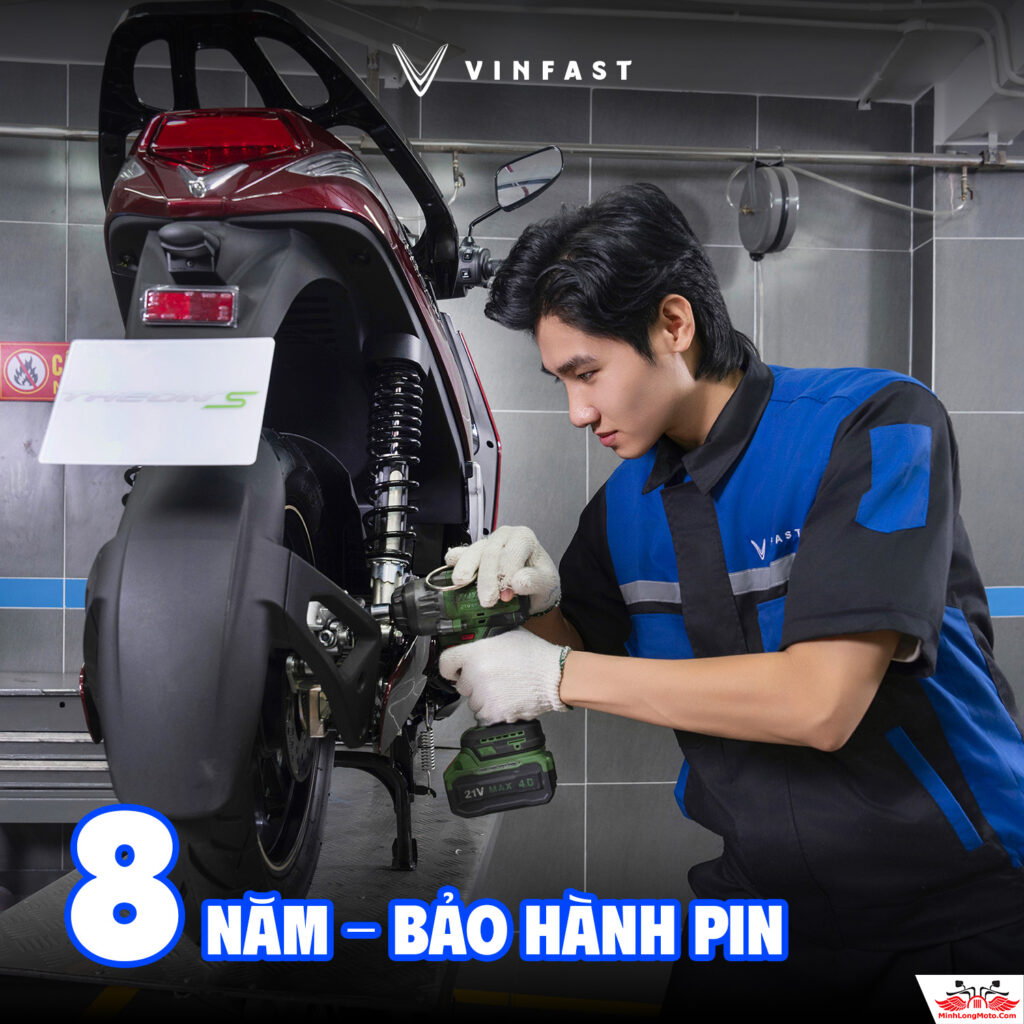VinFast bảo hành pin 8 năm