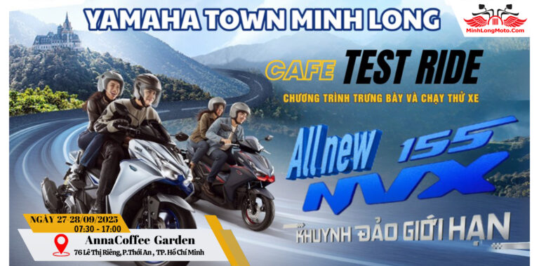 27-28/09: Cafe Test Ride NVX V3 – Bứt tốc công nghệ, dẫn đầu phong cách