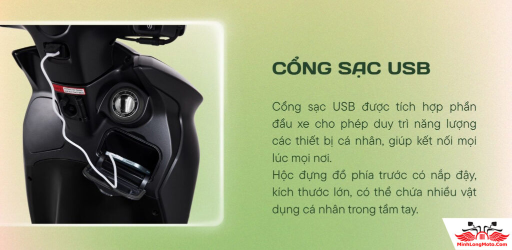 Cổng sạc USB SYM TPBW 125