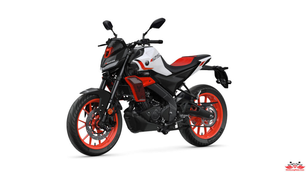 Yamaha MT-125 2027 ra mắt diện mạo mới tại Châu Âu cực ấn tượng 13 Yamaha MT125 2027 Trắng đỏ - Redline White