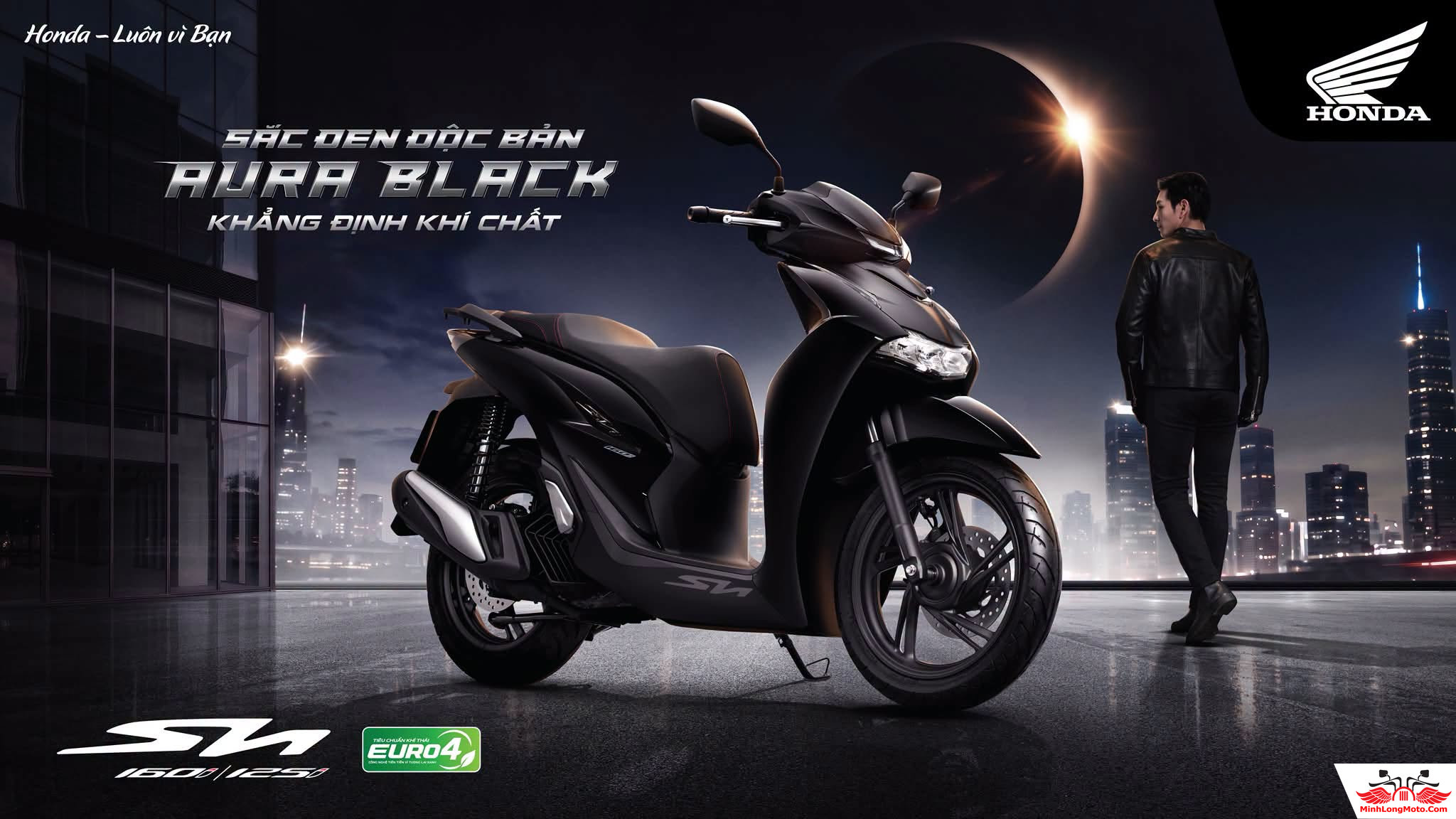 Mới: Honda SH125i / SH160i 2027 Aura Black Edition chuẩn Euro 4