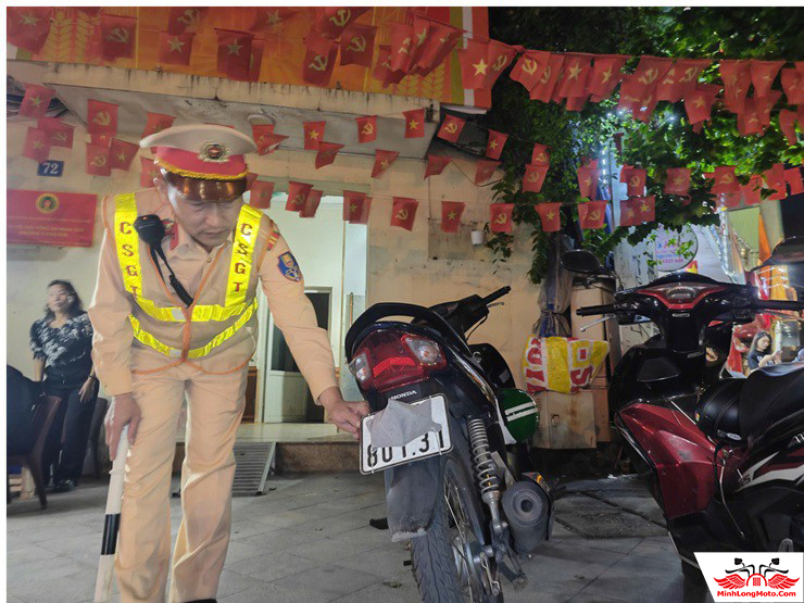 Xử phạt hành vi cố che biển số