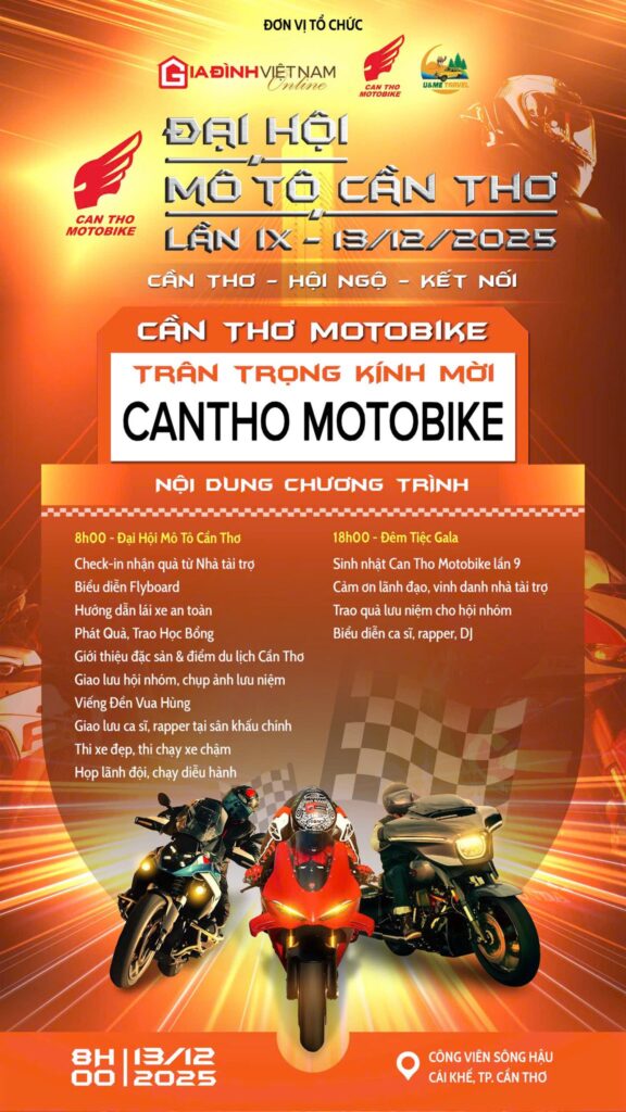 Đại hội Mô Tô Cần Thơ 2025