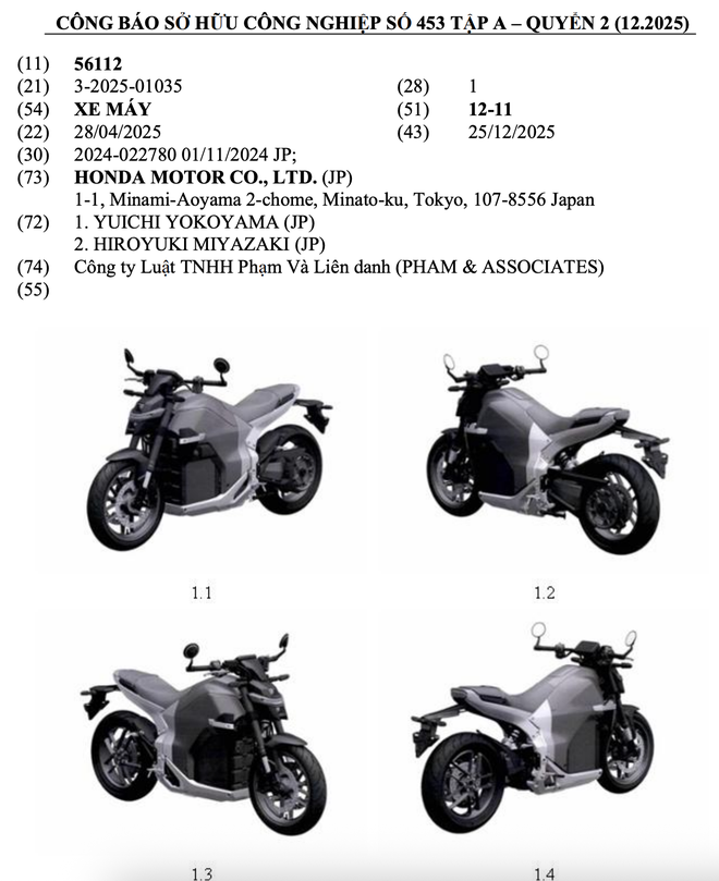 Bản đăng ký Honda WN7