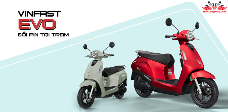 VinFast EVO – Hỗ trợ đổi pin tại trạm – 165km/sạc
