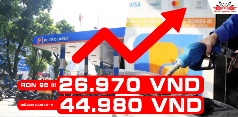 Giá xăng tăng gần 27 nghìn/lít – Dầu gần chạm 45 nghìn/lít