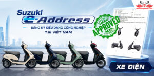 Xe máy điện Suzuki e-Address sắp đến Việt Nam 87km/sạc