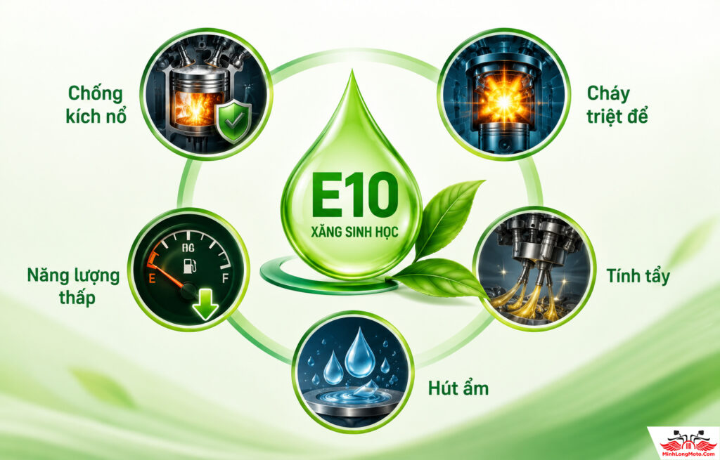 Tính chất xăng sinh học E10