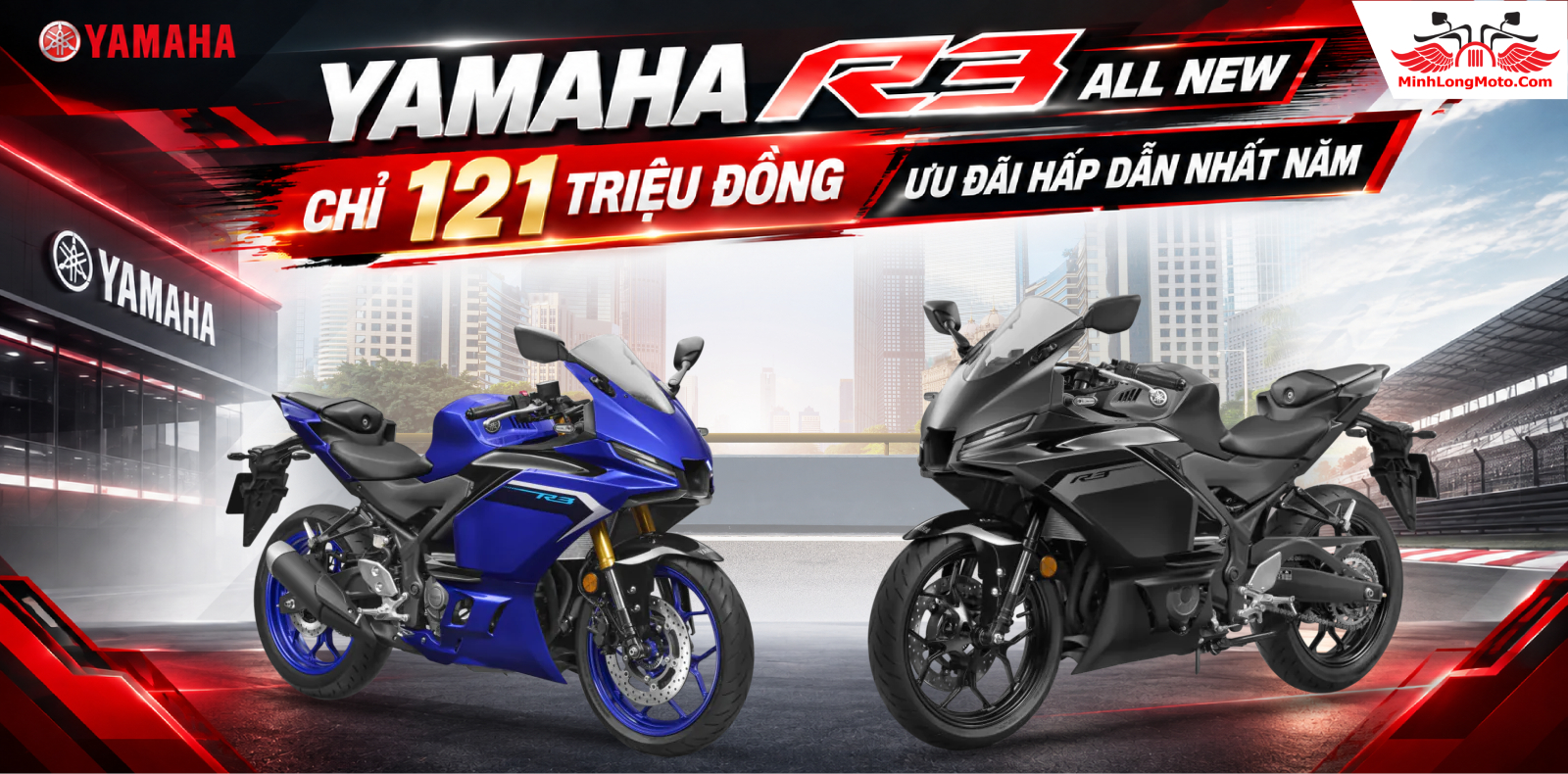 Sở hữu Yamaha R3 All New chỉ 121 triệu đồng – Ưu đãi hấp dẫn nhất năm