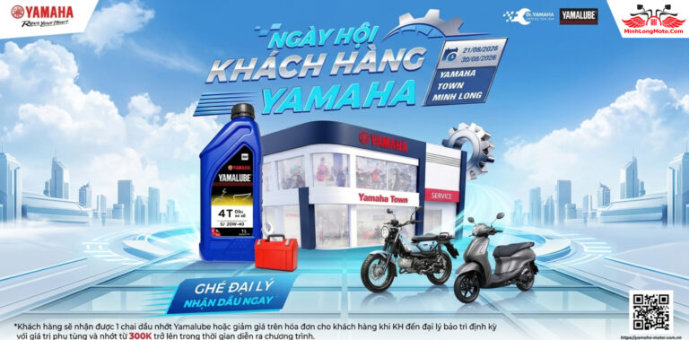 Ngày hội khách hàng Yamaha – Thay nhớt miễn phí – Lái thử nhận quà