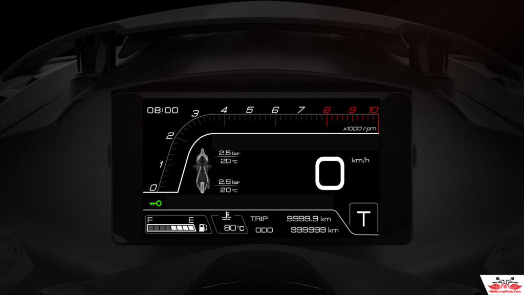 Đồng hồ xe Zontes 368D