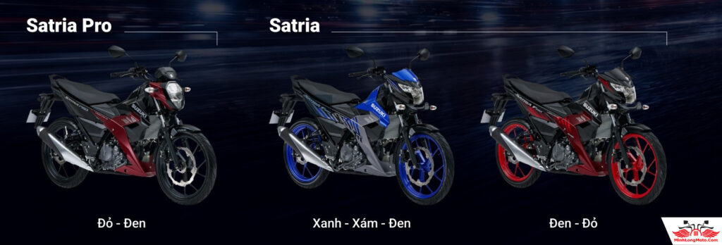 Màu xe Suzuki Satria Pro