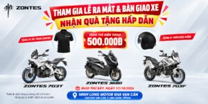 Bàn giao xe Zontes 703T – 703F V2 – 368D nhận thêm quà tặng