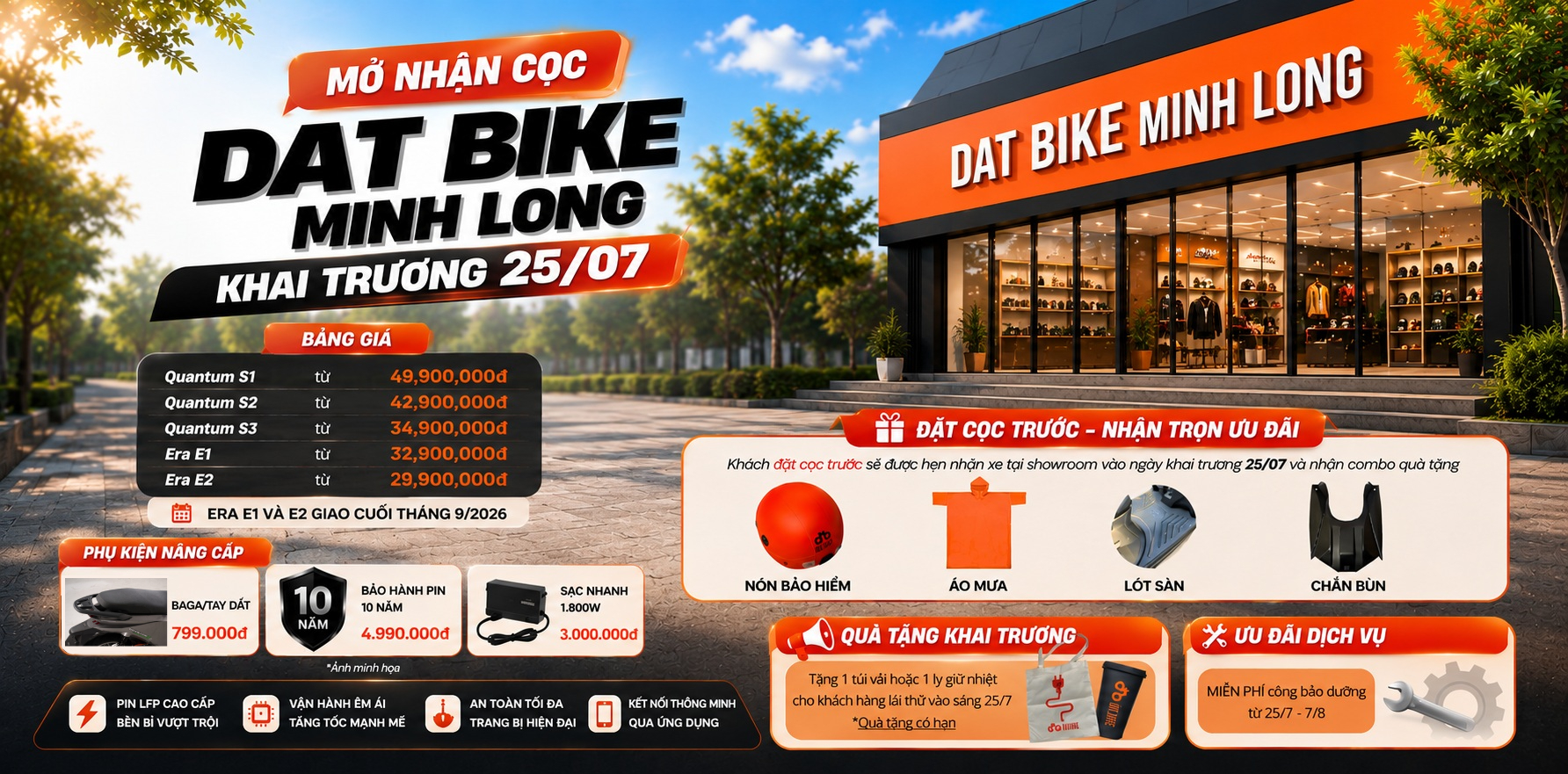 Bảng giá xe máy điện Dat Bike hôm nay 09/2026 8 xe máy điện dat bike giá