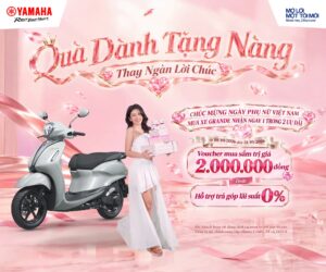 Yamaha: Khuyến mãi Grande 125 – Quà dành tặng nàng thay ngàn lời chúc