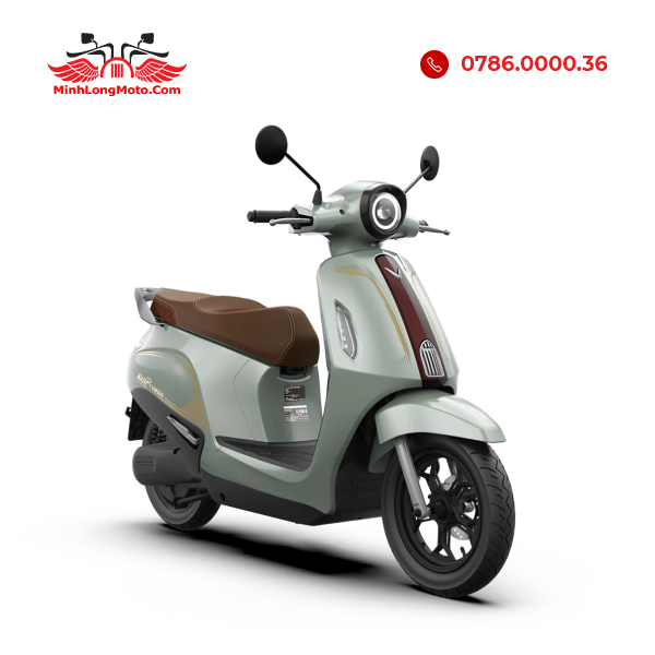 VinFast Evo Grand Premia - Xe điện 2 pin mới, quãng đường 262 km/sạc, có số lùi 3 VinFast Evo Grand Premia Xanh Oliu