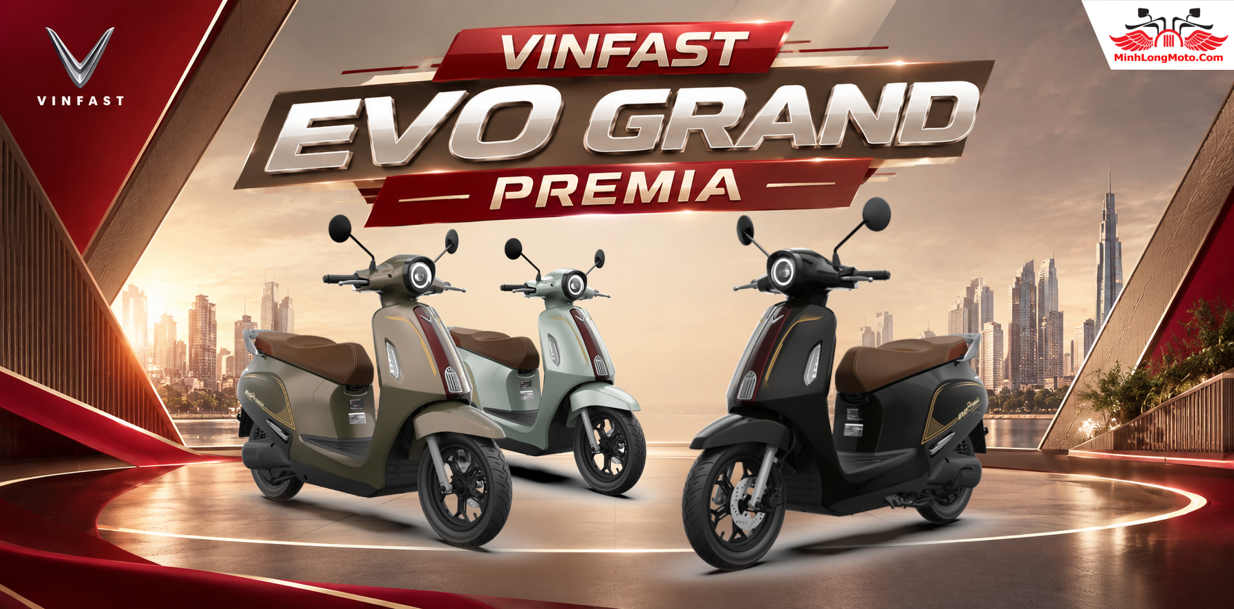 VinFast Evo Grand Premia – Xe điện 2 pin mới, quãng đường 262 km/sạc, có số lùi