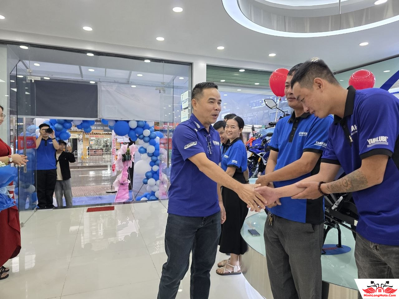 Ban lãnh đạo Yamaha Motor Việt Nam thăm và giao lưu tại Yamaha Town Minh Long 2 1 Yamaha VN giao lưu Yamaha Town Minh Long 2